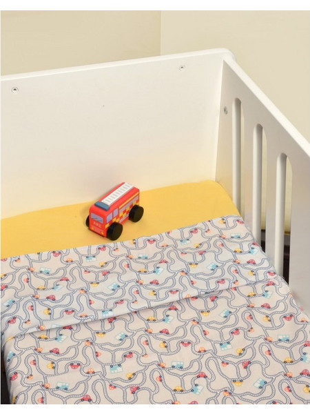 Baby Oliver Σετ Βρεφικά Σεντόνια Κούνιας Βαμβακερά με Λάστιχο 110x160 Des 214 3τμχ