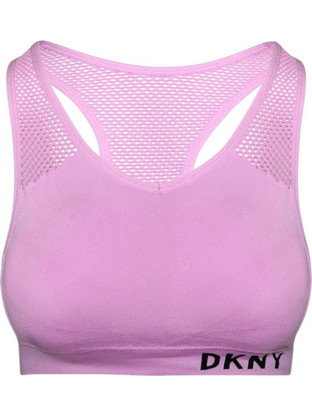 DKNY Αθλητικό Μπουστάκι με Μέτρια Στήριξη Φούξια DP0T5945-RSB