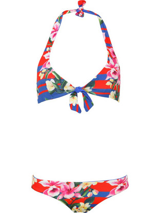 EA7 Bikini Set Τριγωνάκι Floral Πολύχρωμο 9110316Ρ76316233