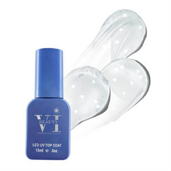Mixcoco Heart Shape White Top Coat Ημιμόνιμο Βερνίκι Νυχιών 15ml