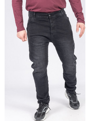 Back2Jeans Ανδρικό Τζιν Παντελόνι Κανονική Εφαρμογή Μαύρο M11B