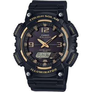 Casio Ανδρικό Ρολόι Χρονογράφος Solar με Μαύρο Καουτσούκ Λουράκι AQ-S810W-1A3VDF Casio Ανδρικό Ρολόι Χρονογράφος Solar με Μαύρο Καουτσούκ Λουράκι AQ-S810W-1A3VDF