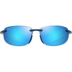 Maui Jim B677-03 Ανδρικά Γυαλιά Ηλίου Ορθογώνια Κοκάλινα Μπλε με Μπλε Φακό