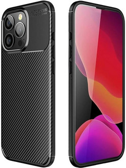 Ancus AutoFocus Carbon Fiber Back Cover Black (iPhone 16 Pro Max) 5210306001211