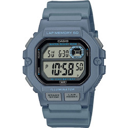 Casio Ψηφιακό Ανδρικό Ρολόι Χρονογράφος με Μπλε Καουτσούκ Λουράκι WS-1400H-2AVEF
