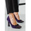 Adam's Γόβες Suede με Λεπτό Ψηλό Τακούνι Μωβ 811-22512-29