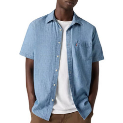 Levi's Ανδρικό Πουκάμισο Τζιν Κοντομάνικο Κανονική Γραμμή Overshirt Μπλε 86624-0062