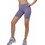 Body Action Γυναικείο Κολάν Σορτς Ψηλόμεσο Μωβ 031528-13A