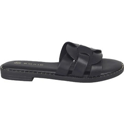 Envie Shoes Δερμάτινα Γυναικεία Σανδάλια Μαύρα E96-21343-34