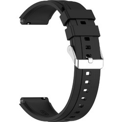 Techsuit Watchband W075 Λουράκι Σιλικόνης Black (Universal 18mm)