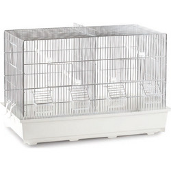 Domus Molinari Cova 3 Κλουβί Ζευγαρώστρα Πτηνών Λευκό 67x34x44cm