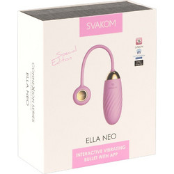 Svakom Ella Neo Interactive Vibrating Bullet Δονητής Egg Ροζ