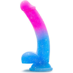 Blush Avant Puria Ρεαλιστικό Dildo με Βεντούζα & Όρχεις 19.6cm Μπλε Ροζ