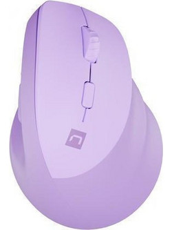 Natec Crake 2 Ασύρματο Bluetooth Ποντίκι Vertical Purple