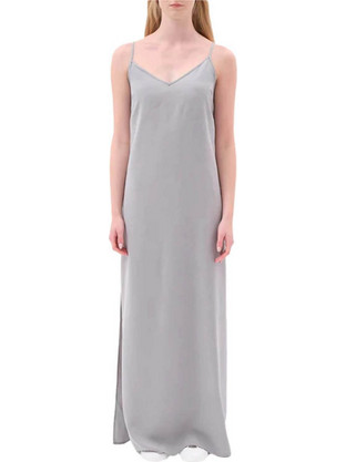 Dirty Laundry Maxi Καλοκαιρινό Καθημερινό Φόρεμα Γκρι DLWD000043