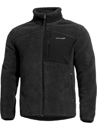 Pentagon Ανδρική Ζακέτα Fleece με Φερμουάρ Μαύρη K08063-01