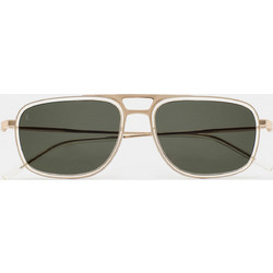 Kaleos Kasten 4 Ανδρικά Γυαλιά Ηλίου Aviator Μεταλλικά Χρυσά με Μαύρο Φακό