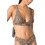 Michael Kors Bikini Top Τριγωνάκι Animal Print Καφέ MM54113-221
