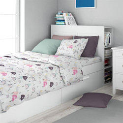 Dimcol Σετ Παιδικά Σεντόνια Μονά Βαμβακερά 240x160 Rainbow 575 2τμχ