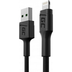 Green Cell USB-A to Lightning Cable 0.3m Black KABGC24