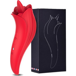 Dream Toys Κλειτοριδικός Δονητής Rose Licking Toy Κόκκινος