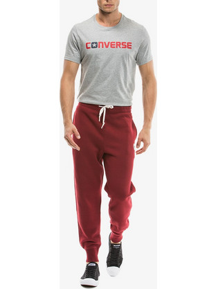 Converse Ανδρικό Παντελόνι Φόρμας με Λάστιχο Κόκκινο 10002135-406