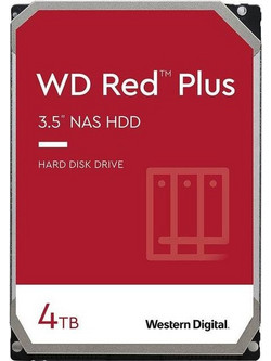 Western Digital Red Plus NAS 4TB HDD Σκληρός Δίσκος 3.5" Sata 3 5400rpm με 512MB Cache WD40EFPX