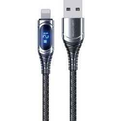 Wekome Sakin Series Braided USB-A to Lightning Cable 1m Grey WDC-166