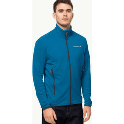 Jack Wolfskin Ανδρική Ζακέτα Φούτερ με Φερμουάρ Μπλε 1710271-1361