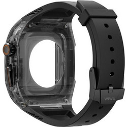 WiWu Rambo Θήκη Σιλικόνης με Λουράκι για Apple Watch Ultra 49mm Μαύρη