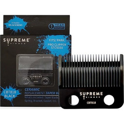 Supreme Ceramic Taper Blade Black Ανταλλακτικά Κουρευτικής Μηχανής
