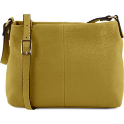 Tuscany Leather Γυναικεία Τσάντα Χιαστί Δερμάτινη Πράσινη με Στενό Λουρί TL141720