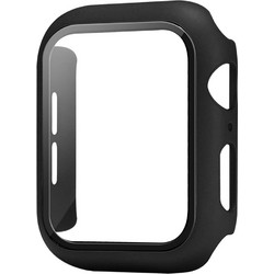 Sonique Πλαστική Θήκη Tempered Glass για Apple Watch 1 / 2 / 3 38mm Μαύρη