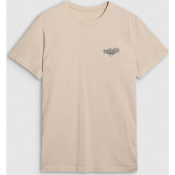 4F Ανδρικό Αθλητικό T-Shirt Εκρού 4FWSS25TTSHM1974-12S