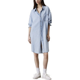 Calvin Klein Midi Καθημερινό Φόρεμα Σεμιζιέ Τζιν J20J225172-1AA Calvin Klein Midi Καθημερινό Φόρεμα Σεμιζιέ Τζιν J20J225172-1AA