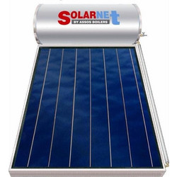 Assos Solarnet SOL Ηλιακός Θερμοσίφωνας 200lt 2.5m² Glass Τριπλής Ενέργειας για Αντλία Θερμότητας