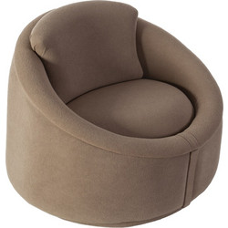 Artekko Πολυθρόνα Καφέ Sara 783-6207