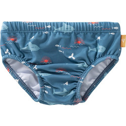 Fresk Shark Αντηλιακό UV Βρεφικό Μαγιό Πάνα Σλιπ για Αγόρι Πετρόλ