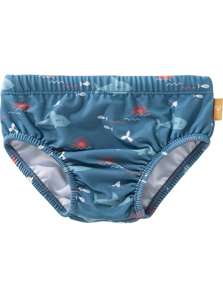 Fresk Shark Αντηλιακό UV Βρεφικό Μαγιό Πάνα Σλιπ για Αγόρι Πετρόλ