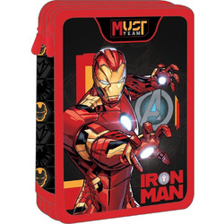 Must Avengers Iron Man Κασετίνα Γεμάτη με 2 Θήκες Μαύρη Κόκκινη 506308
