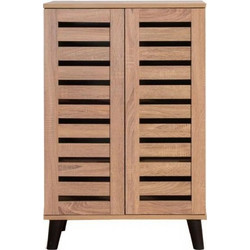 Homeplus Παπουτσοθήκη Ξύλινη Rialto Sonoma M60xΠ34xΥ90cm 02.01.0158