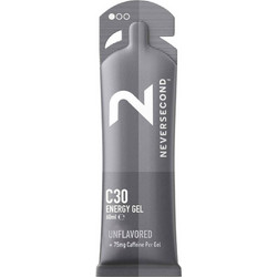 Never Second C30 Energy Gel Unflavored with Caffeine 60ml