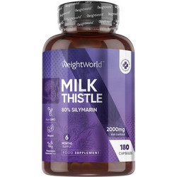 WeightWorld Milk Thistle 80% Silymarin 2000mg 180 Κάψουλες