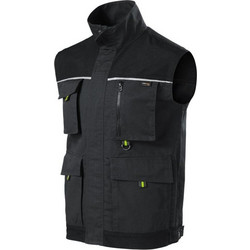 Malfini Αμάνικο Ανδρικό Μπουφάν Puffer Μαύρο MLI-W5494