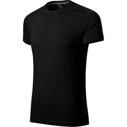 Malfini Ανδρικό Αθλητικό T-Shirt Μαύρο MLI-15001