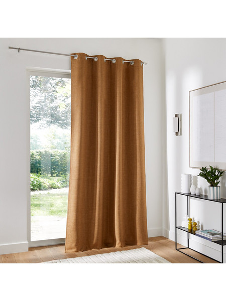 La Redoute Κουρτίνα Παραθύρου με Τρουκς 140x180 Montego 350323341 Μπρονζέ