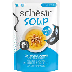 Schesir Soup Adult Grain Free with Tuna & Squids 40gr