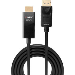 Lindy Καλώδιο DisplayPort 1.2 to HDMI Male 2m Black 40926