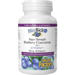 Natural Factors Bluerich Plus 500mg 60 Κάψουλες