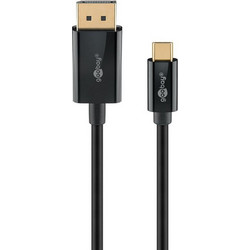 Goobay Καλώδιο DisplayPort 1.2 to USB-C Male 1m Black 75704